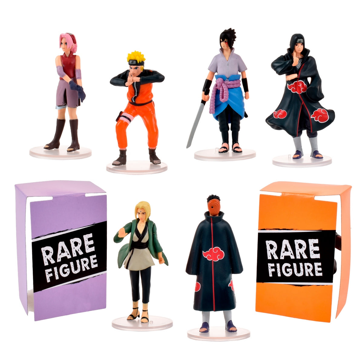 Pack 5 Figuras Coleccionables 7 Cm Naruto - Itachi